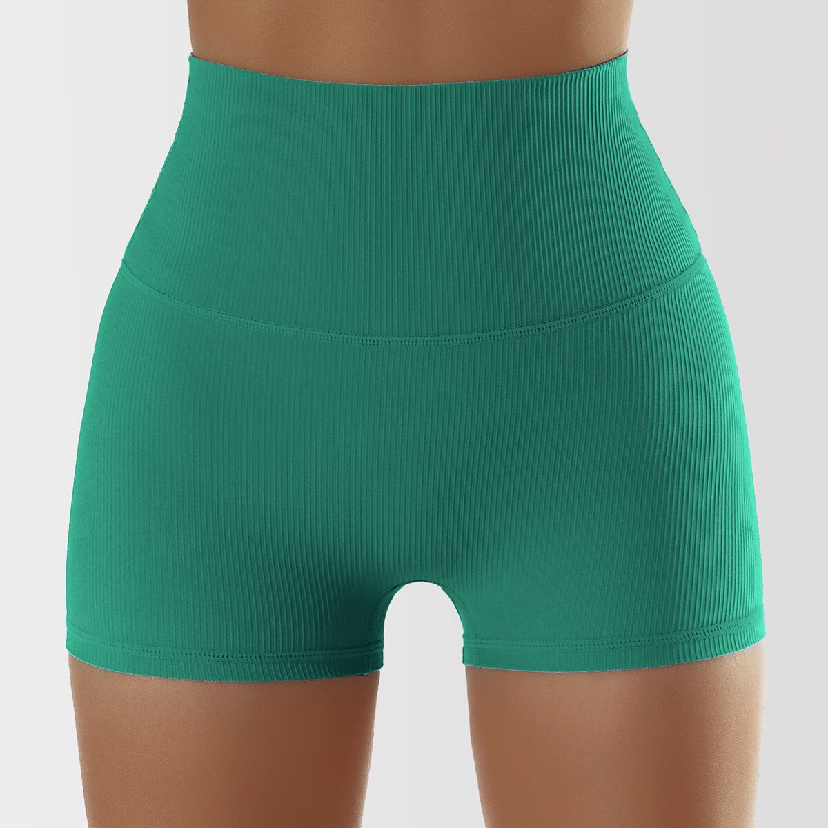 PowerLift Compression Shorts Chic Gym Wear 1pc Shorts-Green 8 S