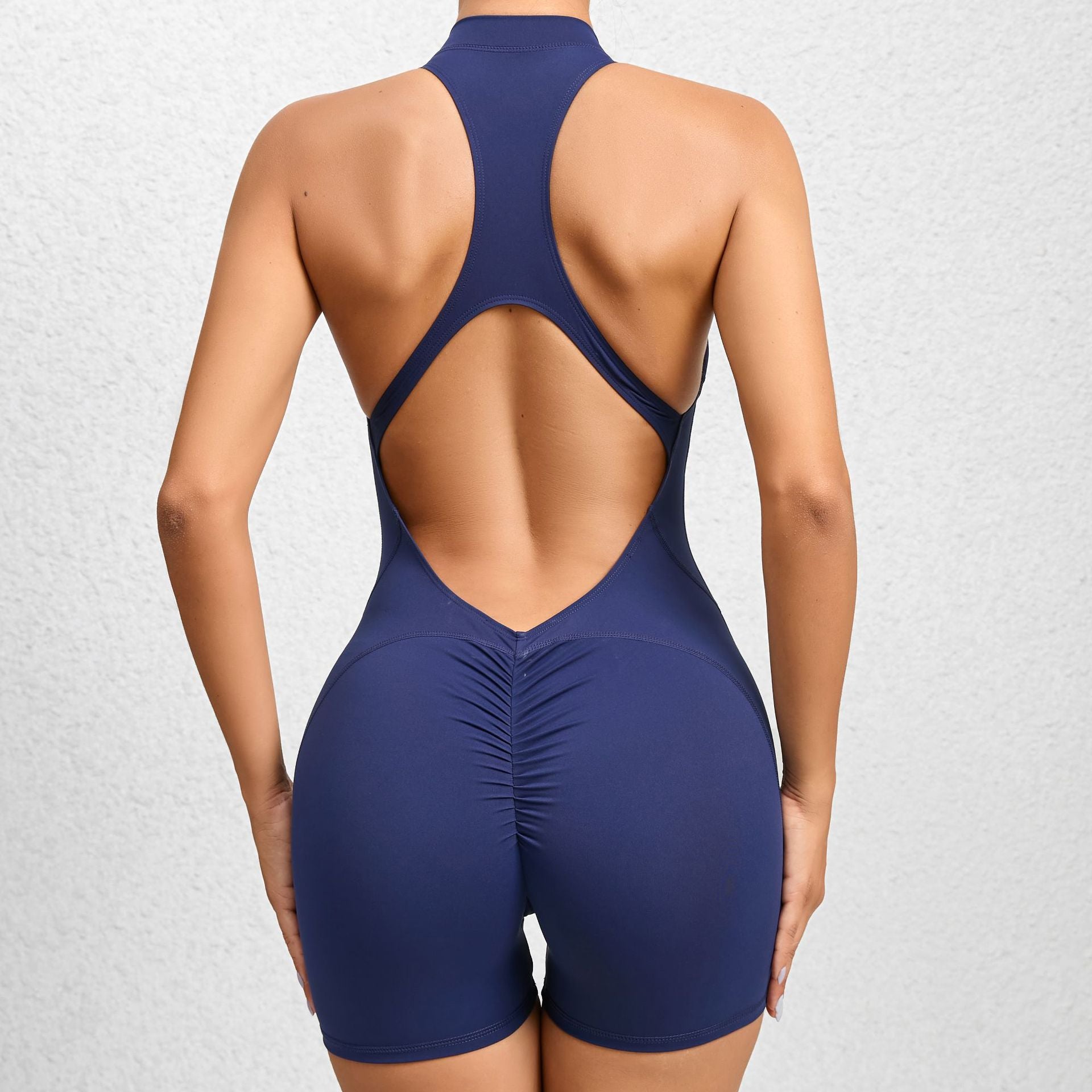 The 'Barbie' gym Jumpsuit Chic Gym Wear navy S