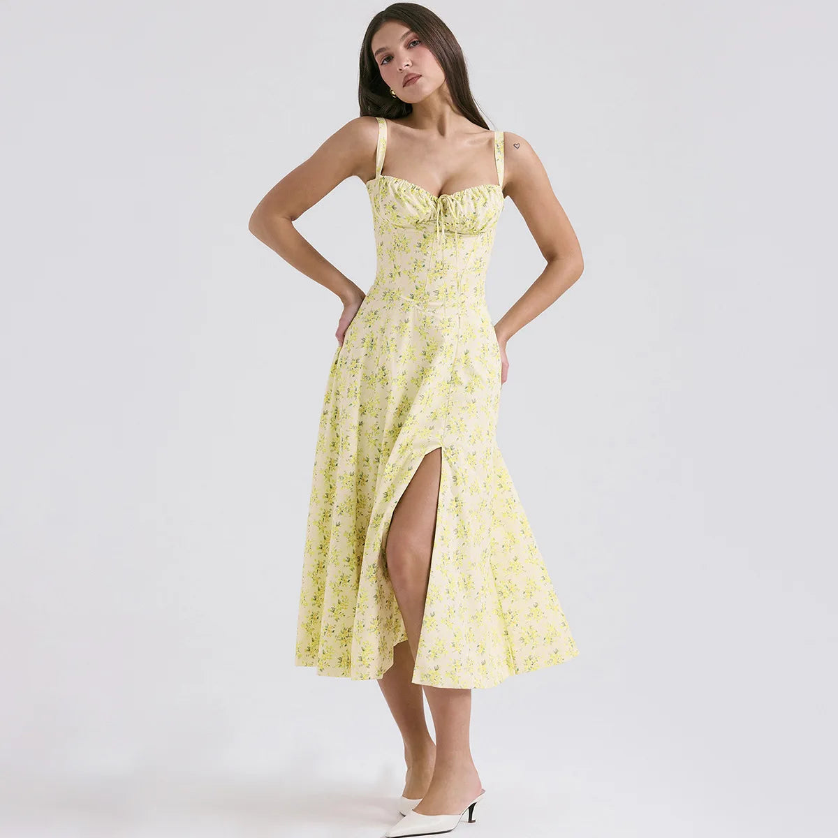 Summer dress for women with side split VestiVogue  